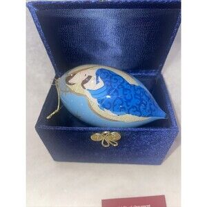 Pier 1 Li Bien Ornament Mary Jesus Madonna 2011 Tear Drop Christmas with Box